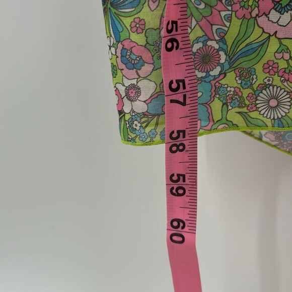 Lovers & Friends Floral Set Ring My Bell Robe And Shorts Size Small - Picture 11 of 16